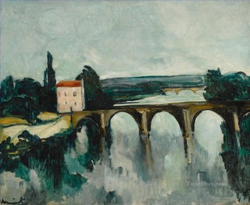  bridge - OLD BRIDGE OF LIMAY Maurice de Vlaminck